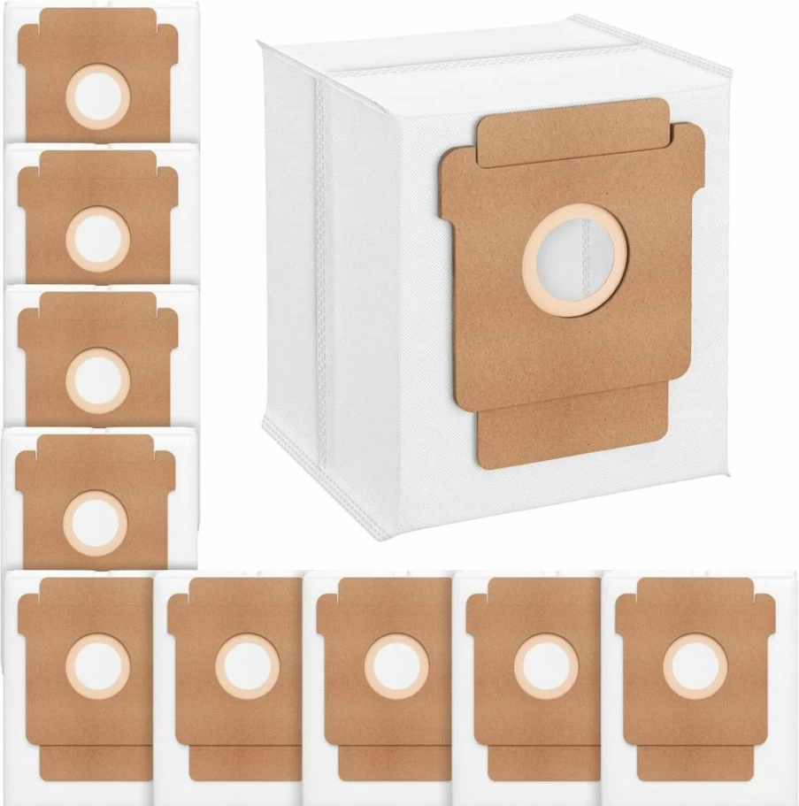 Zeekech 10-Pack 2.8L Disposable Dust Bags for iRobot Roomba Q0520, Q0120, Y0110, Y0140, Q011, 105 Vac, 105 Combo, Plus 405/505 Combo, Max 705 Vac, 205 Robot Vacuum Cleaner