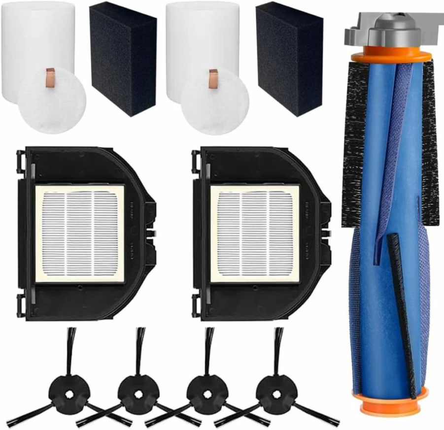 GuoYiAMA Shark RV2310AE Replacement Parts Kit - Main Brush Roller, 2 Foam Filters, 2 HEPA Filters, 4 Side Brushes for AV2310AE/RV2320S/RV2300S/UR2350AE Matrix (Not Compatible with RV2300)