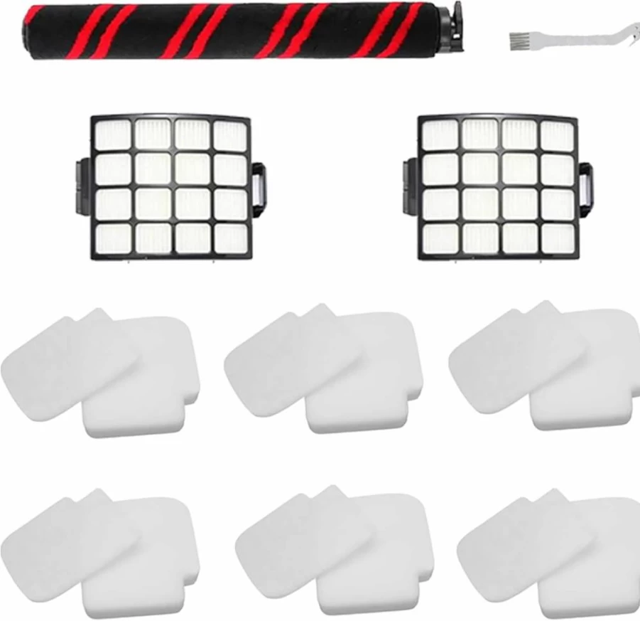 YOKYON Brushroll & Foam Felt Filters Replacement Compatible With Shark Stratos Upright Vacuum AZ3002 AZ3000 AZ3000W Duoclean Powerfins