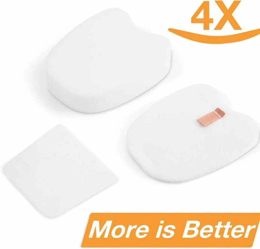 Airoak 4-Pack UV850 UV900 Felt & Foam Replacement Filters Compatible with Shark Rotator, Navigator, Lift-Away, DuoClean, PowerFins Upright Vacuums - Model XFFK602UKT