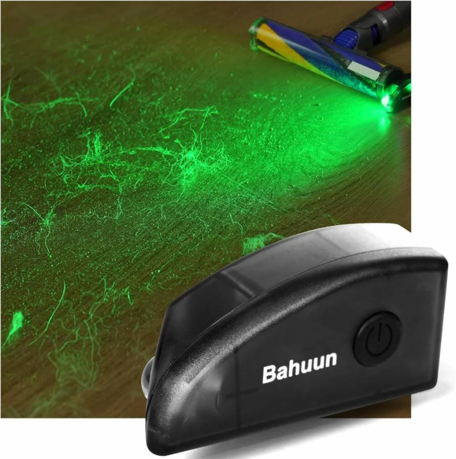Bahuun Rechargeable Vacuum Cleaner Attachment with LED Light for Dyson V7 V8 V10 V11 V12 V15 Gen5, Compatible with Shark Stick & Handheld Models