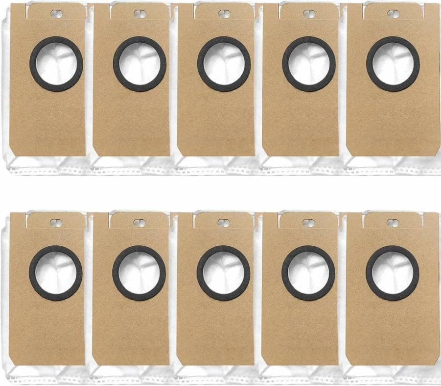 10 Pack HUIZHEN Replacement Vacuum Bags for Ionvac Smartclean V4 Self-Emptying Robot Vacuum Cleaner - Dust Bags Compatible with Model V4