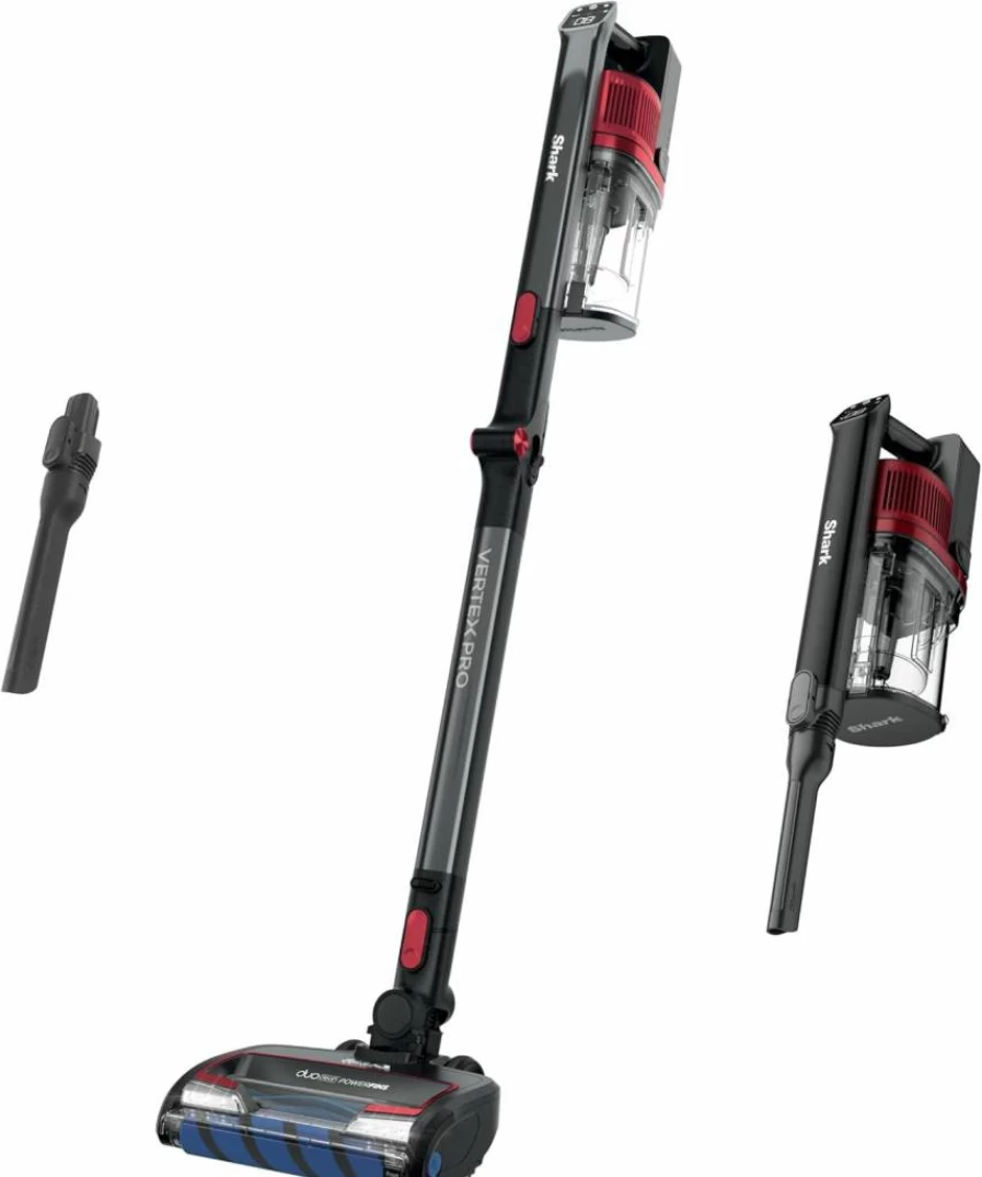 Shark Vertex Pro Cordless Stick Vacuum with DuoClean PowerFins, HEPA Filter, Anti-Allergen Seal, LED Headlights for Carpets & Hard Floors - Red (IZ662H)