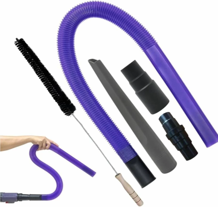 VACEXT Dryer Vent Cleaner Kit with Extra-Long Flexible Crevice Tool for Shark Navigator NV350, HV300, HV301, HV322, HV371, HV372, Stratos AZ3002, Rotator NV500, NV501 - Replacement Vacuum Attachment Accessories