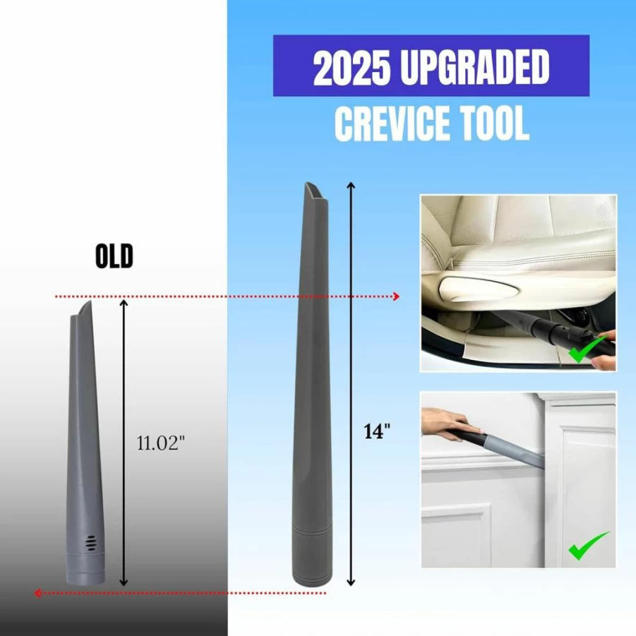 VACEXT Dryer Vent Cleaner Kit with Extra-Long Flexible Crevice Tool for Shark Navigator NV350, HV300, HV301, HV322, HV371, HV372, Stratos AZ3002, Rotator NV500, NV501 - Replacement Vacuum Attachment Accessories