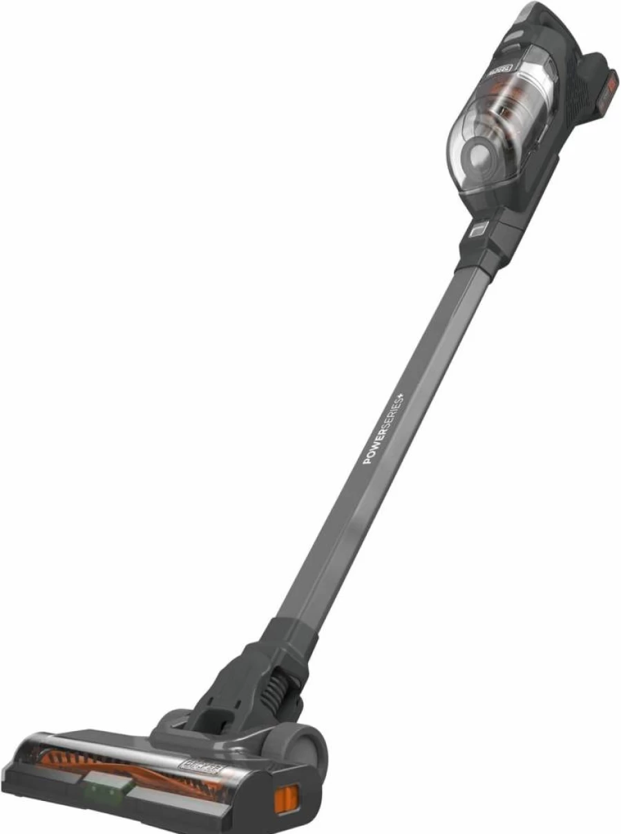 BLACK+DECKER 20V Max Cordless Stick Vacuum Cleaner, Lightweight with LED Floor Lights, Removable Battery, Powerful Suction, BHFEAT18D1 Model