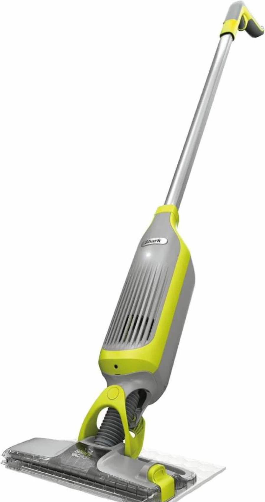 SHARK VM200P12 VacMop Cordless Hard Floor Vacuum and Mop with 12 Disposable Pads & 12oz Cleaning Solution, Charcoal Gray (Renewed) - Powerful 2-in-1 Cleaning System