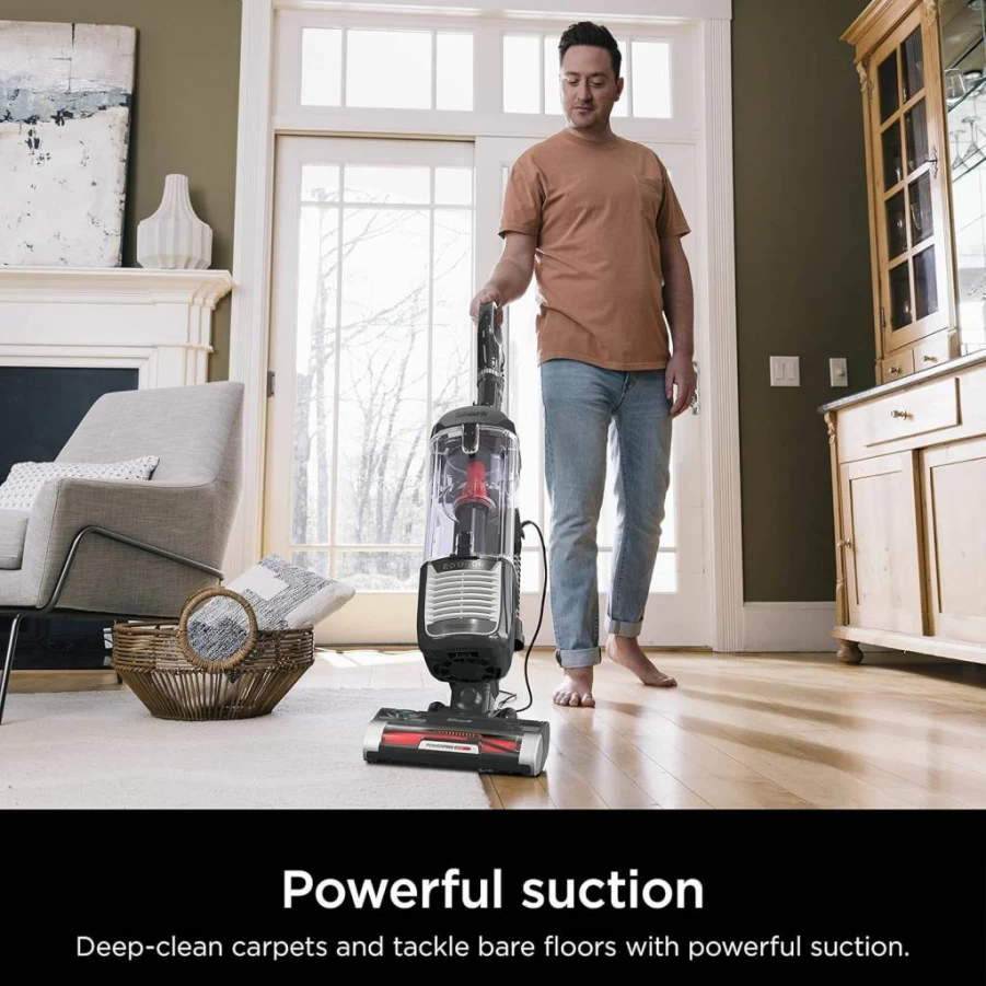 Shark Zu102 Rotator Pet Upright Vacuum Cleaner with PowerFins HairPro Technology, Odor Neutralizer, 2.9L Dust Cup, Charcoal