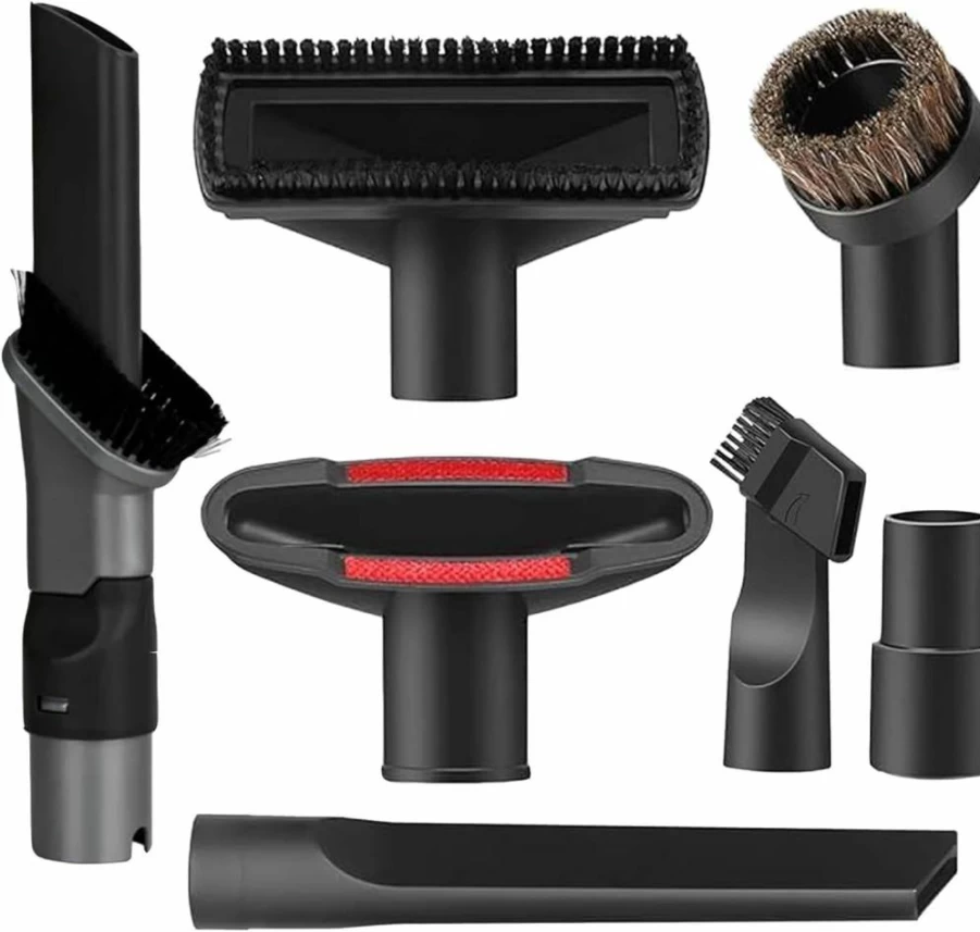 7Pcs Vacuum Attachments by Alrens - Compatible with Shark Rotator NV751, NV752, NV650, NV680, NV800 & Rocket HV300, HV320 - 2-in-1 Crevice Tool & Brush Accessories for Powerful Cleaning