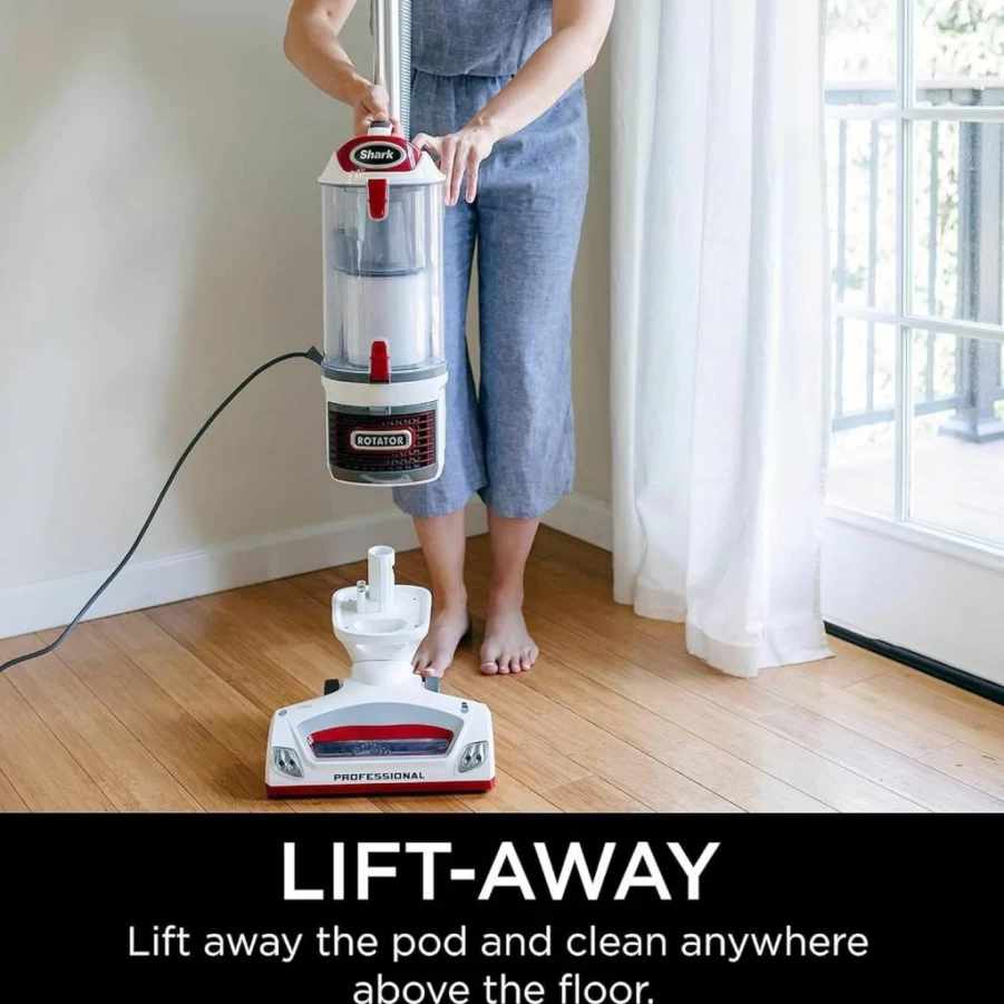 Shark NV501 Rotator Professional Lift-Away Upright Vacuum Cleaner (Renewed/Refurbished) - Powerful Suction, Lightweight, HEPA Filter