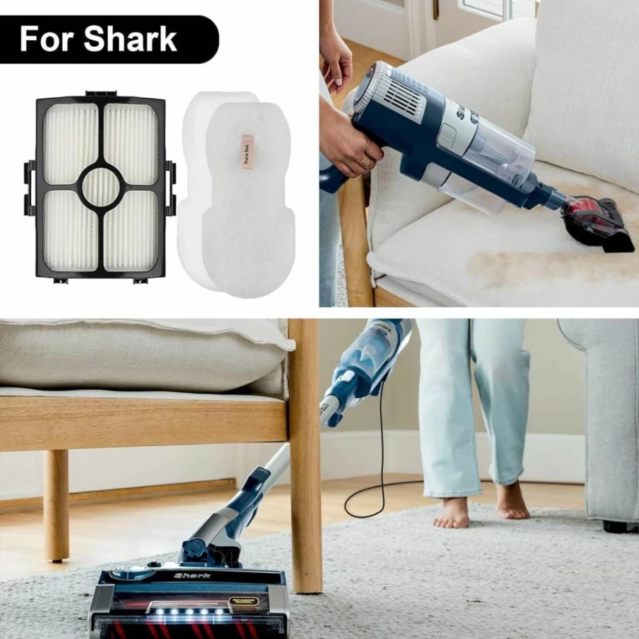 SavStor 2 HEPA & 6 Foam/Felt Filters Replacement for Shark HZ3002 HZ3000 Stratos Ultralight Corded Stick Vacuum Cleaner, Compatible with Part XFFKHZ3000 XHFHZ3000