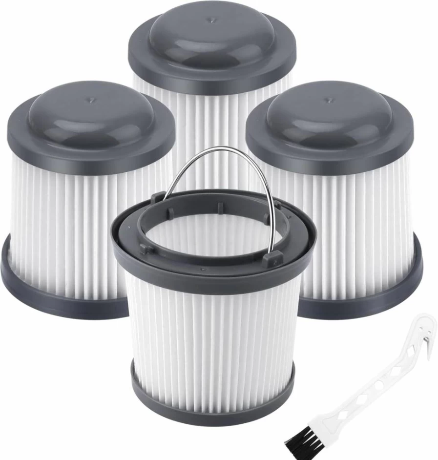 4 Pack LUXRILIX Replacement Vacuum Filters Compatible with Black+Decker Pivot Series PHV1810, PHV1210, BDH2000PL, PHV1410, BDH2020FLFH, BDH1620FLFH, PVF110