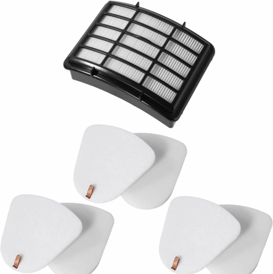 Durpeak HEPA Foam & Felt Filter Replacement Compatible with Shark Navigator NV350 NV351 NV352 NV355 NV360 NV370 UV440 UV490 UV540, 6-Pack (XFF350 XHF350)