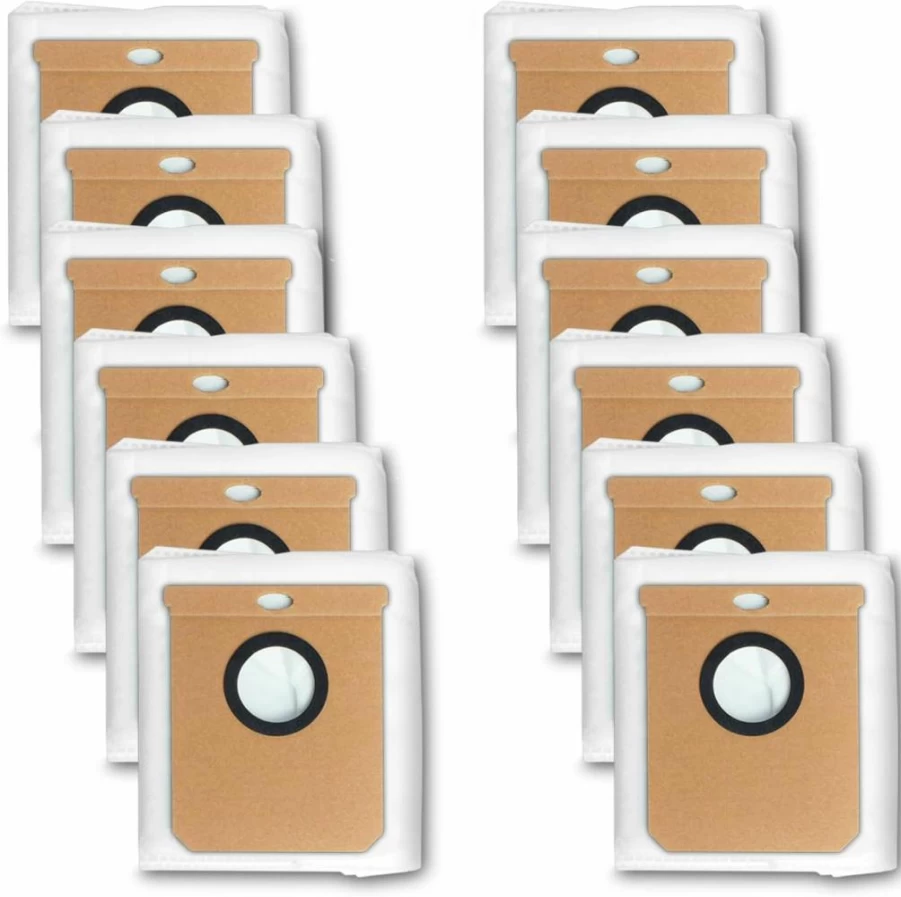 12 Pack Lavacum Replacement Vacuum Dust Bags for Eufy L50/L60 SES Self-Empty Station - 2.5L Large Capacity Disposable Dirt Bags Compatible with Robovac Cleaners