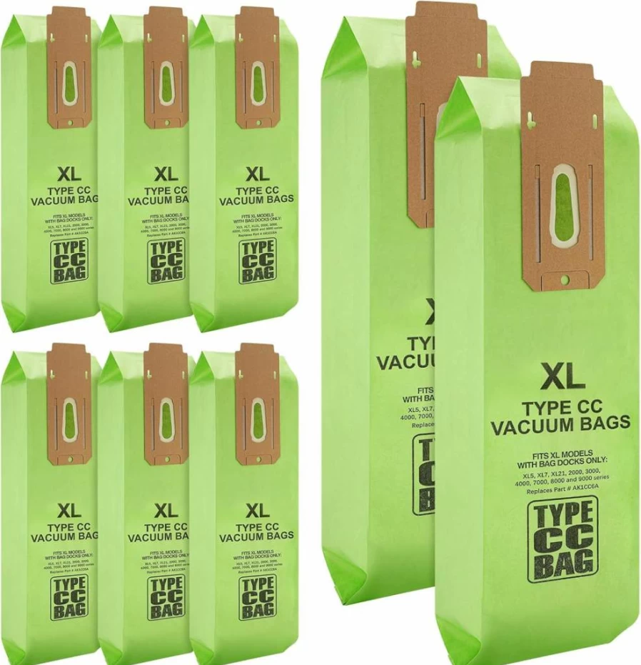 16 Pack Isinlive Vacuum Bags for Oreck XL Upright Vacuum Cleaners - Compatible with Oreck Type CC Models - Replaces CCPK8DW Vacuum Bags