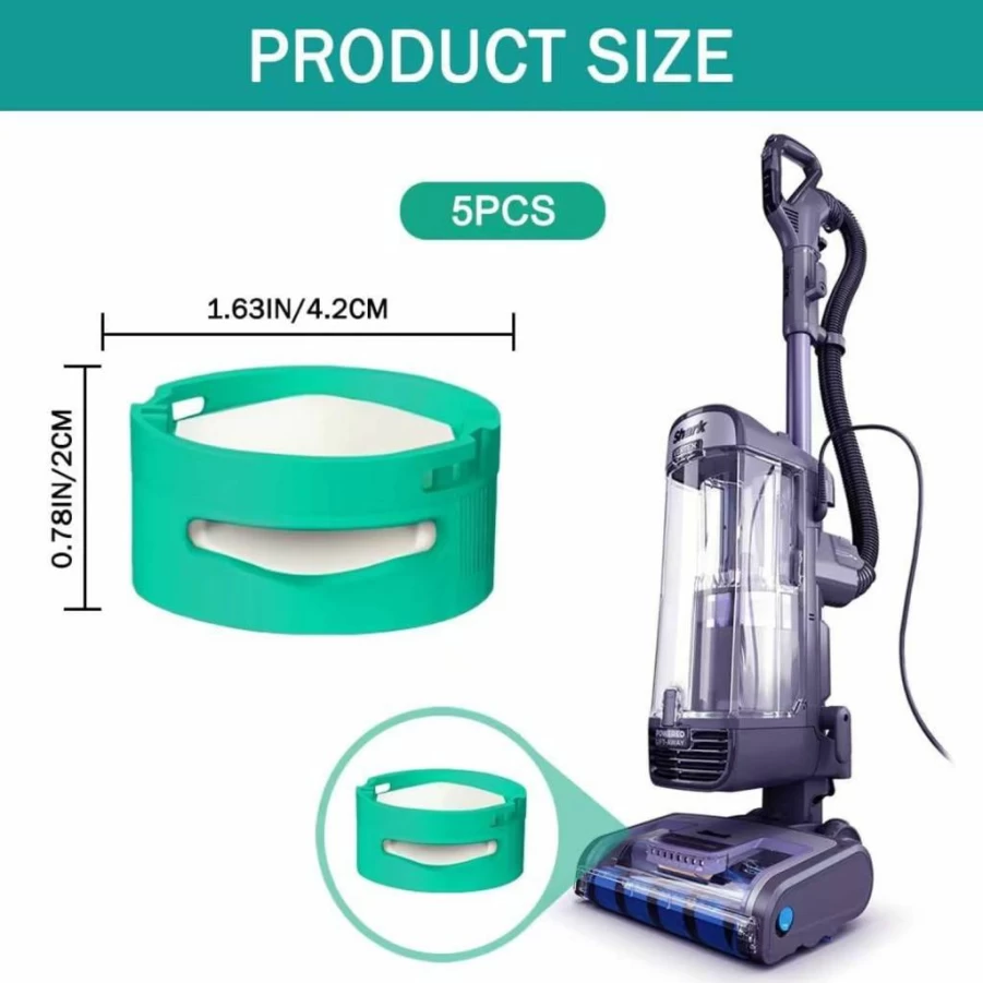 Xmasnova 5 Pack Vacuum Cleaner Odor Neutralizer Cartridges Compatible with Shark AZ3000, AZ3002, HZ3000, HZ3002, IZ862H, IZ562H, ZD550 - FC3000 Replacement Filters with Advanced Odor Eliminating Technology