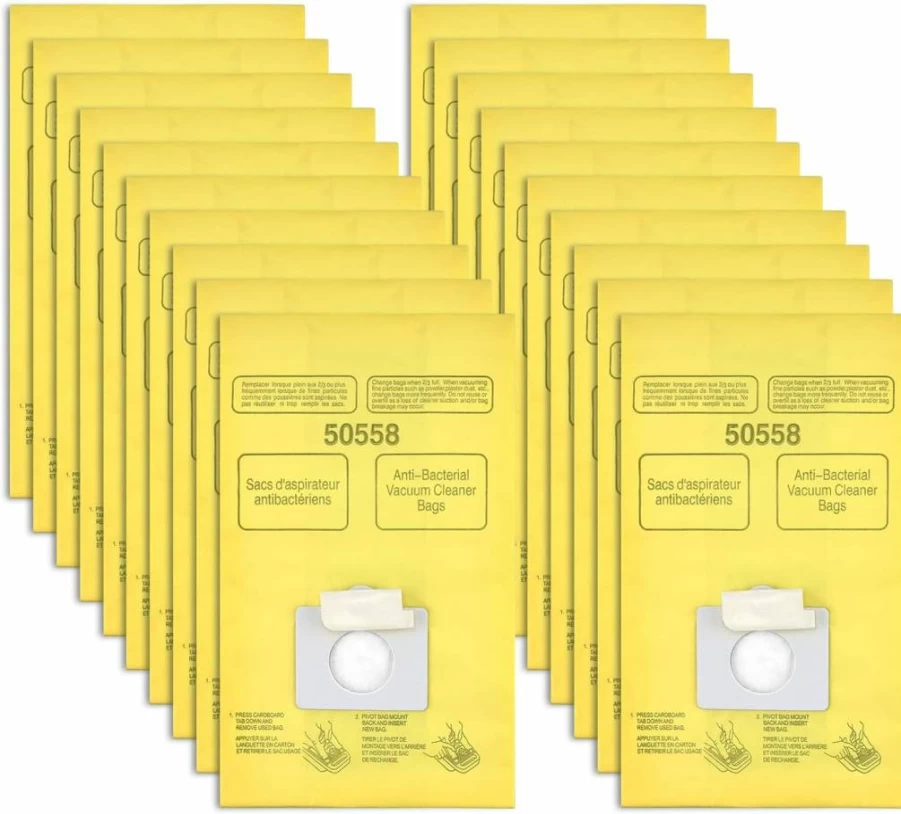 PETOX 10-Pack High-Efficiency Vacuum Cleaner Bags for Kenmore Canister Models 5055, 50557, 50558 & Panasonic Type C-5 Vacuums