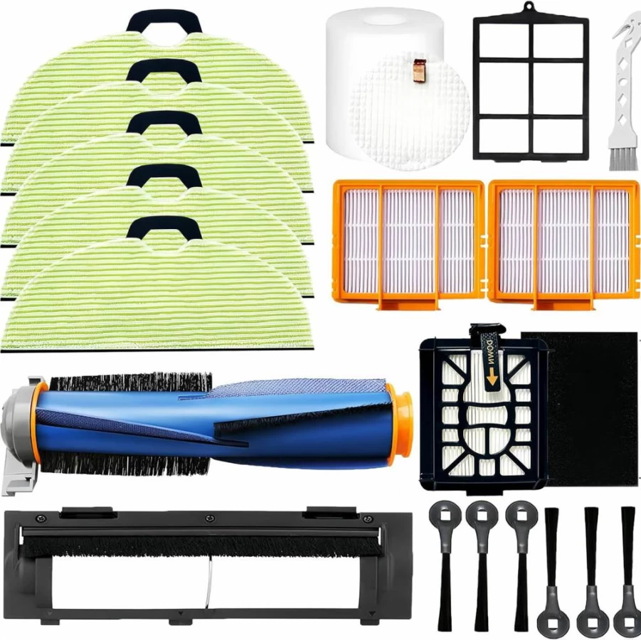 Avaenzo Replacement Parts Kit for Shark AI Robot Vacuum - Main Brush, Side Brushes, Filters, Cover Compatible with AV2501S, RV2502AE, RV2520AOUS, AV2510AOUS, AV2511AE, RV2610WA, AV2610WA Models