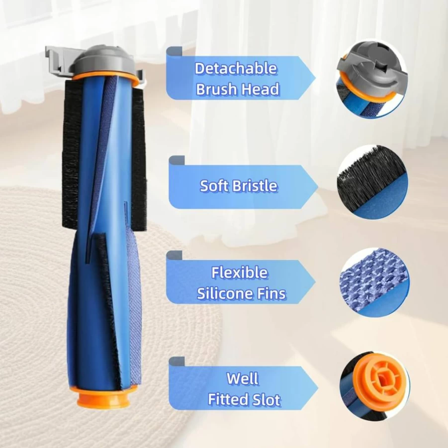 Avaenzo Replacement Parts Kit for Shark AI Robot Vacuum - Main Brush, Side Brushes, Filters, Cover Compatible with AV2501S, RV2502AE, RV2520AOUS, AV2510AOUS, AV2511AE, RV2610WA, AV2610WA Models