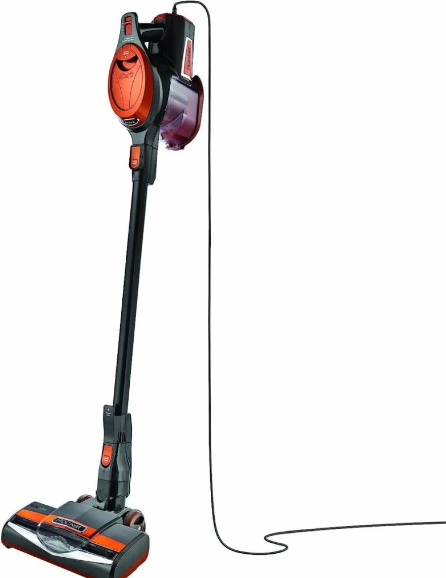 Shark Rocket HV302 Corded Bagless Vacuum Cleaner for Carpets and Hard Floors, Lightweight with Swivel Steering, Renewed (Orange)