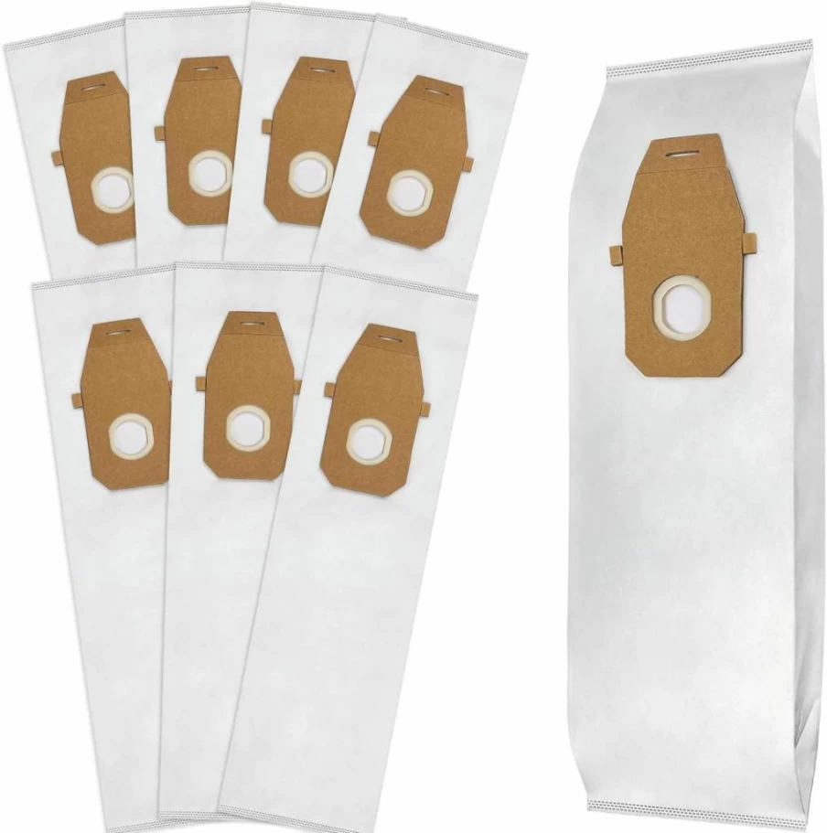 8 Pack Kerneed Type Q HEPA Vacuum Bags Compatible for Hoover Upright UH30010COM, AH10000 & 902419001 Replacement Vacuum Cleaner Filters