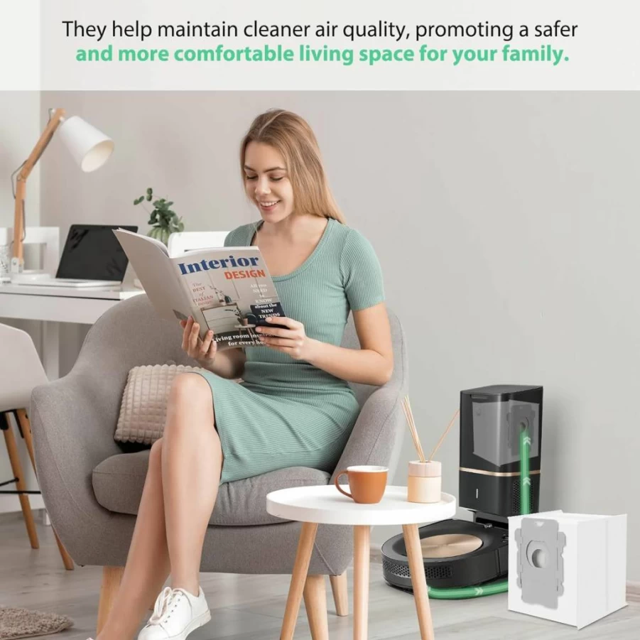Improvedhand 10-Pack 3D Airclean Dust Bags with 3 Motor & Air Filters Compatible with Miele C1 C2 S200 S300 S500 S700 S4 S6 Series Vacuum Cleaners