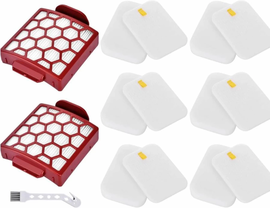 Leadaybetter Vacuum Filter Replacement Compatible with Shark Rotator NV255, Navigator Pet Plus ZU55, NV150 NV151 NV251, Zero-M Self-Cleaning Brushroll Pet Pro ZU102 ZU60 ZU62 ZU62C, Replaces Part # 1238FT60 & 1239FT60