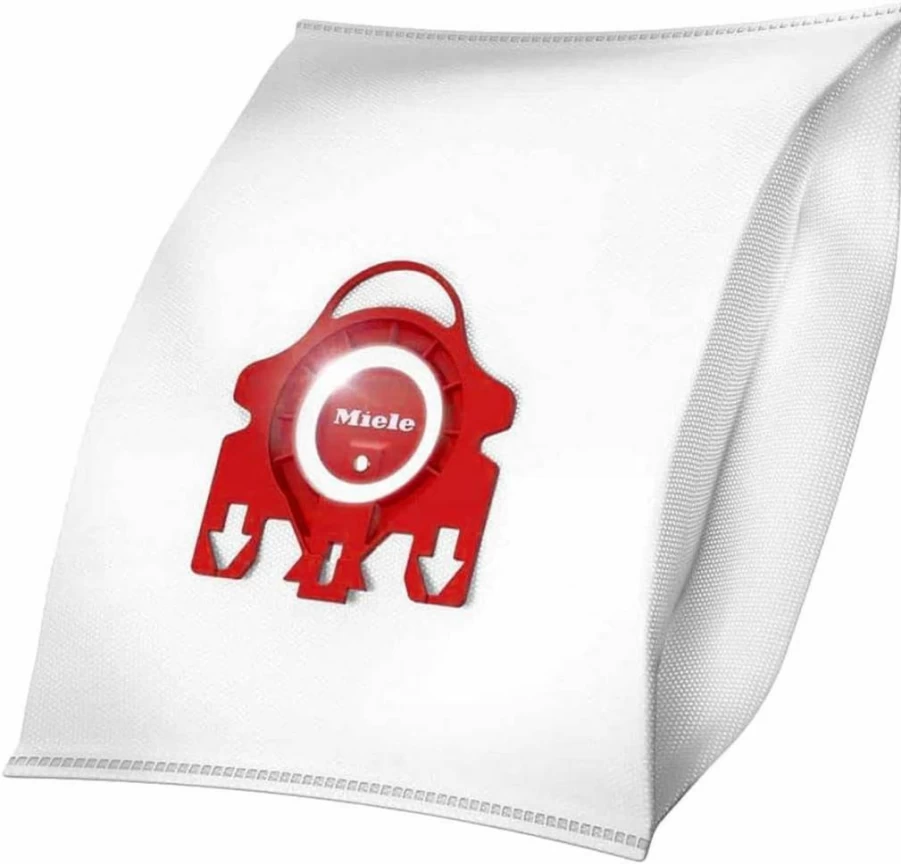 Miele Airclean 3D Efficiency Dust Bags (Type FJM) - 4 Pack with 2 Filters for Vacuum Cleaners, White