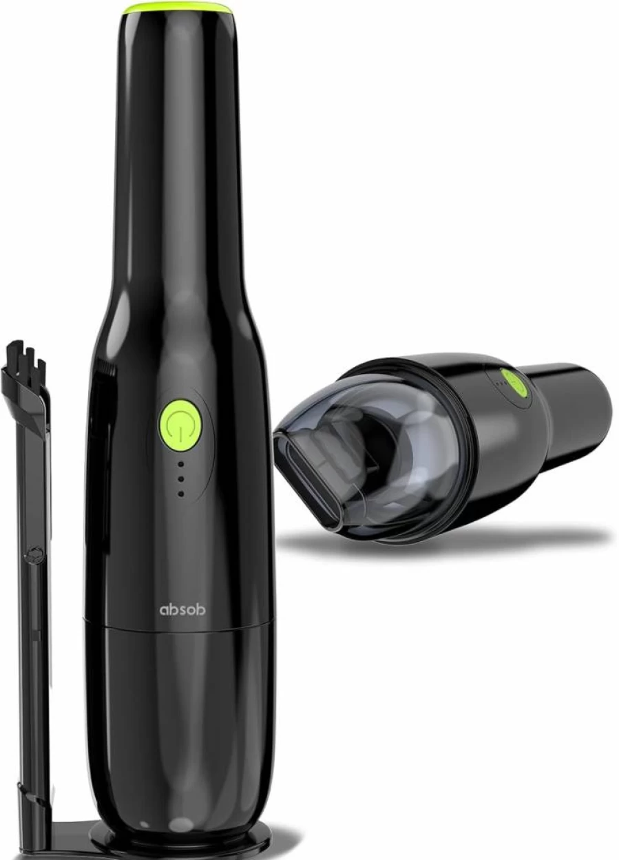Absorb Slim Cordless Handheld Vacuum Cleaner - 1.2LB Ultra Lightweight, Powerful Suction for Car, Pet Hair, Home, Keyboard, Portable Mini Vacuum for Carpet, Sofa & Desk Cleaning