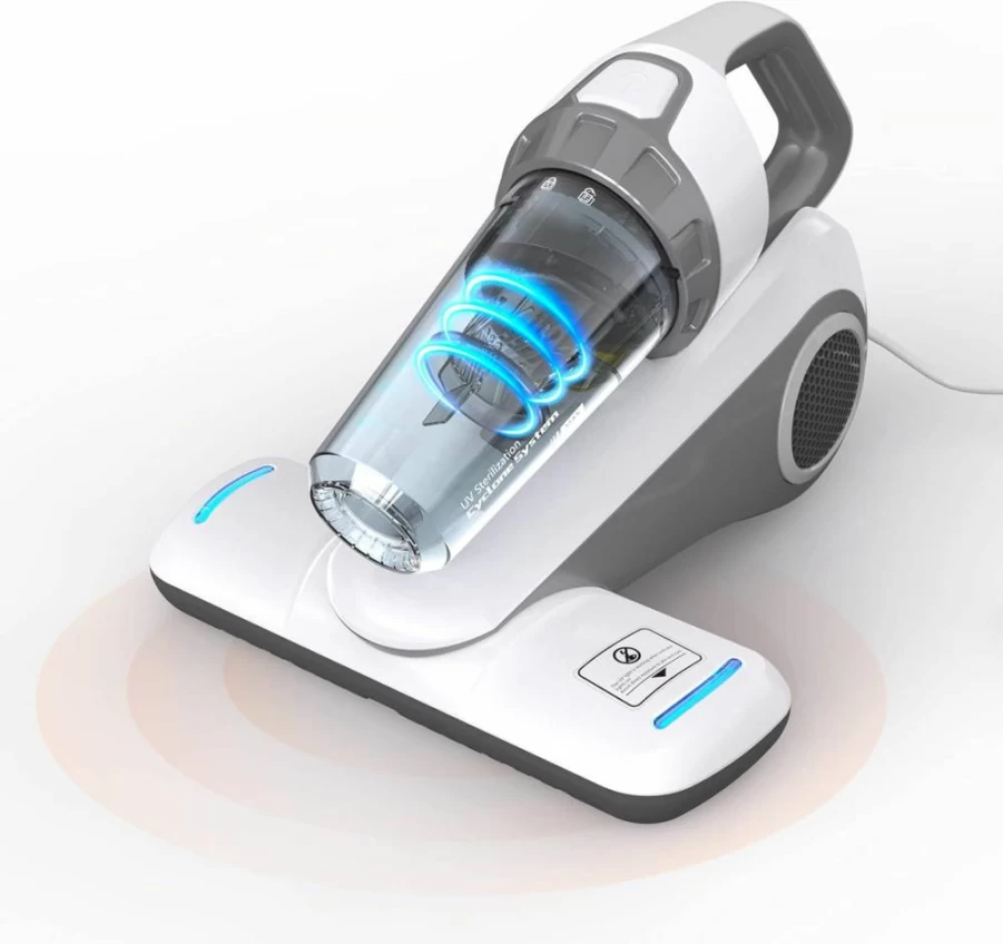 Qijun Handheld UV-C Vacuum Cleaner for Mattress & Fabric - 15Kpa Suction, HEPA Filter, Allergen Removal for Dust, Hair, Dander