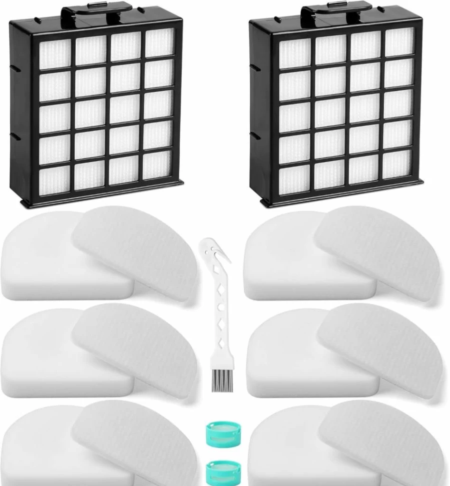 Janedtcyy 6 Foam 6 Felt 2 HEPA 2 Odor Cartridge Replacement Filters Compatible with Shark PowerDetect & Lift-Away Vacuum Cleaners