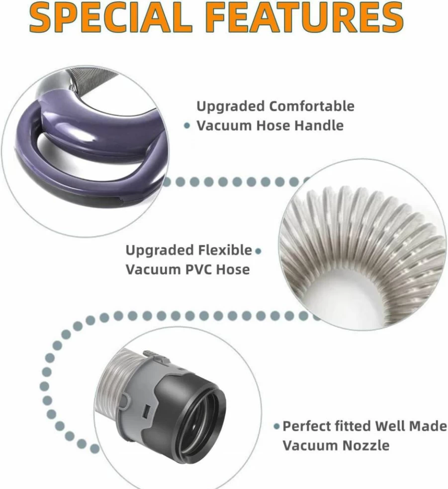 JEDELEOS Upgraded Vacuum Hose Handle Replacement for Shark Navigator NV350 NV351 NV352 NV353 NV355 NV356 NV357 UV440 NV360 NV391 UV550 - Durable Purple 113FFJ Accessory