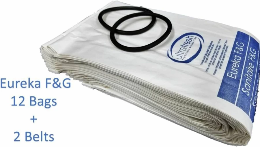 Electrolux Commercial Vacuum Cleaner Bundle with Outer Bag, 12 Multi-Layer Filtration Bags, and 2 Belts for Sanitaire Eureka Style Models