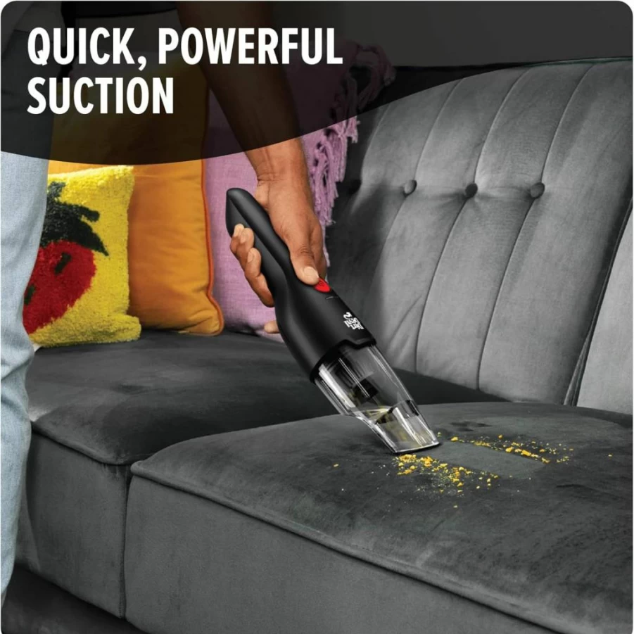 Dirt Devil 8V Cordless Handheld Vacuum Cleaner - Lightweight, Powerful Suction, 2-in-1 Tool & Charging Stand, Portable for Quick Cleanups