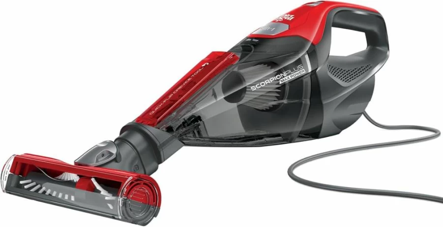 Dirt Devil Scorpion Plus Corded Handheld Vacuum Cleaner with Powerful Suction, Lightweight Design, Pivoting Stair Tool, Hose & Dusting Brush for Upholstery Cleaning
