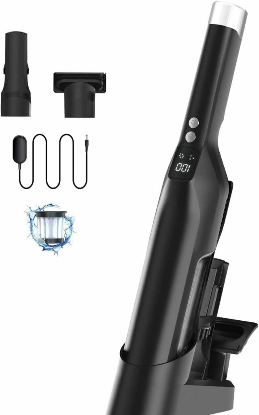 Sweepcent 22Kpa Cordless Handheld Vacuum Cleaner - 2-in-1 Lightweight Portable Vacuum with Charging Dock, 250ML Dust Cup for Car, Pet Hair, Home & Office Cleaning