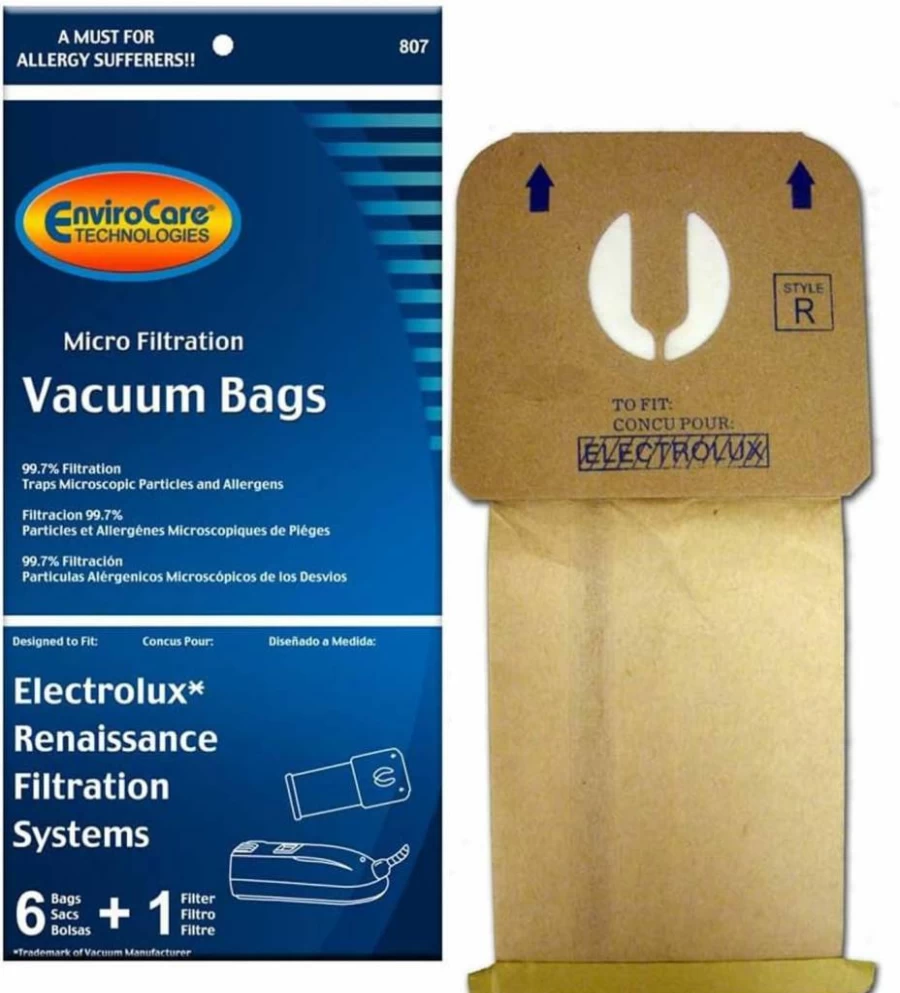 EnviroCare Replacement Vacuum Bags & Filter for Electrolux Renaissance Canister - 6 Micro Filtration Dust Bags + 1 Filter