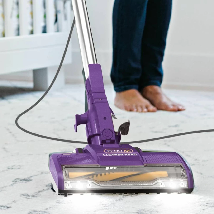 Shark ZS351 Rocket Corded Ultra-Light Vacuum Cleaner with Zero-M Anti-Hair Wrap, XL Dust Cup, Handheld Mode, Swivel Steering, Plum Purple – Powerful Lightweight Upright Vacuum for Pet Hair and Hard Floors