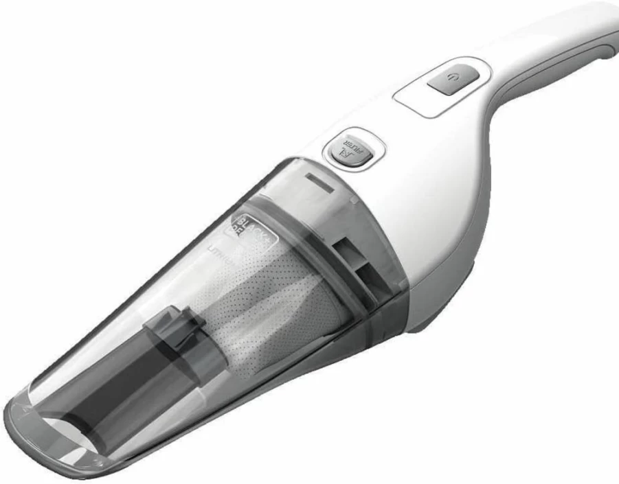 BLACK+DECKER HNV220BCZ10FF White Cordless Lithium Handheld Vacuum with Wall Mount Charging Base - Lightweight Portable Rechargeable Cleaner for Quick Messes
