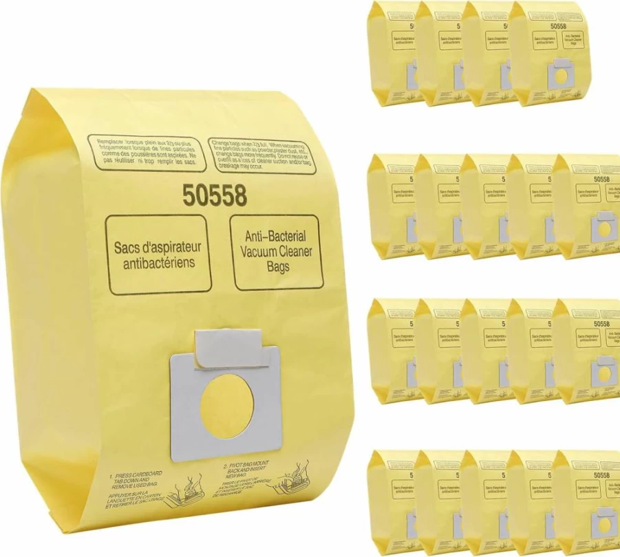 20 Pack BIHARNT Vacuum Bags Compatible With Kenmore Canister 5055, 50557, 50558, Type C, C-18, 53292 & 200-800 Series Vacuums - Universal Dust Replacement Bags for Kenmore Models