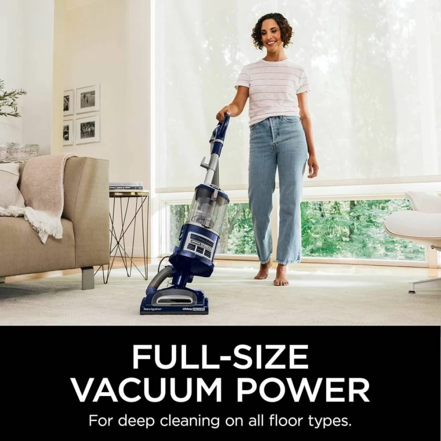 Shark NV360 Navigator Lift-Away Deluxe Upright Vacuum Cleaner with HEPA Filter, Swivel Steering, Large Dust Cup, Upholstery & Crevice Tools, Blue