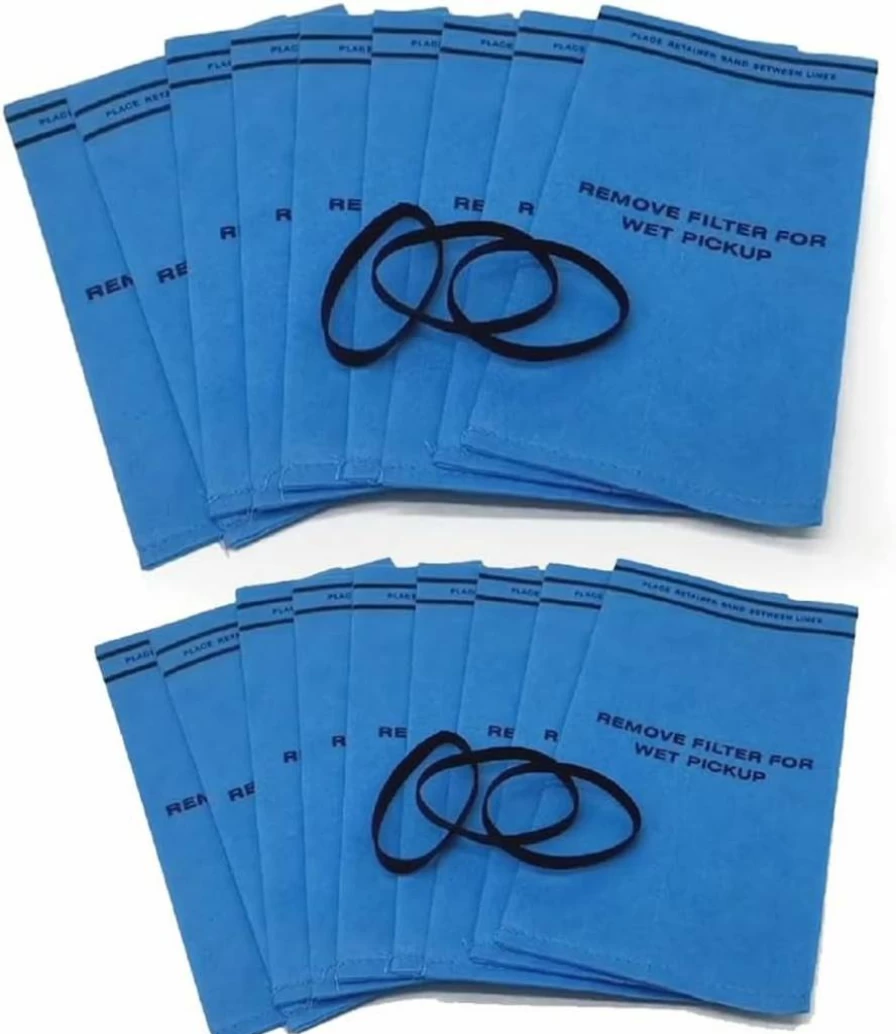 S SMILEFIL 9 Pack Wet Dry Vacuum Filter Bags Compatible with Craftsman 9-38737, Stinger WS0255VA, Workshop WS01025F - Fits 2.5 to 5 Gallon Shop Vacs