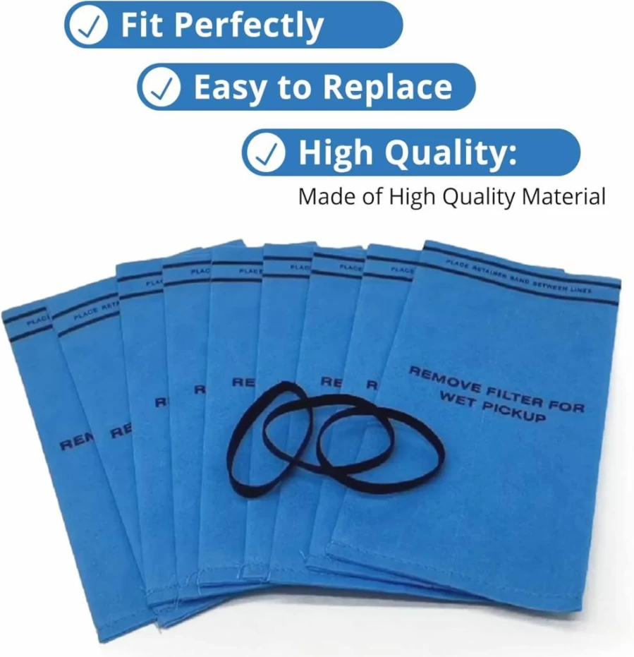S SMILEFIL 9 Pack Wet Dry Vacuum Filter Bags Compatible with Craftsman 9-38737, Stinger WS0255VA, Workshop WS01025F - Fits 2.5 to 5 Gallon Shop Vacs