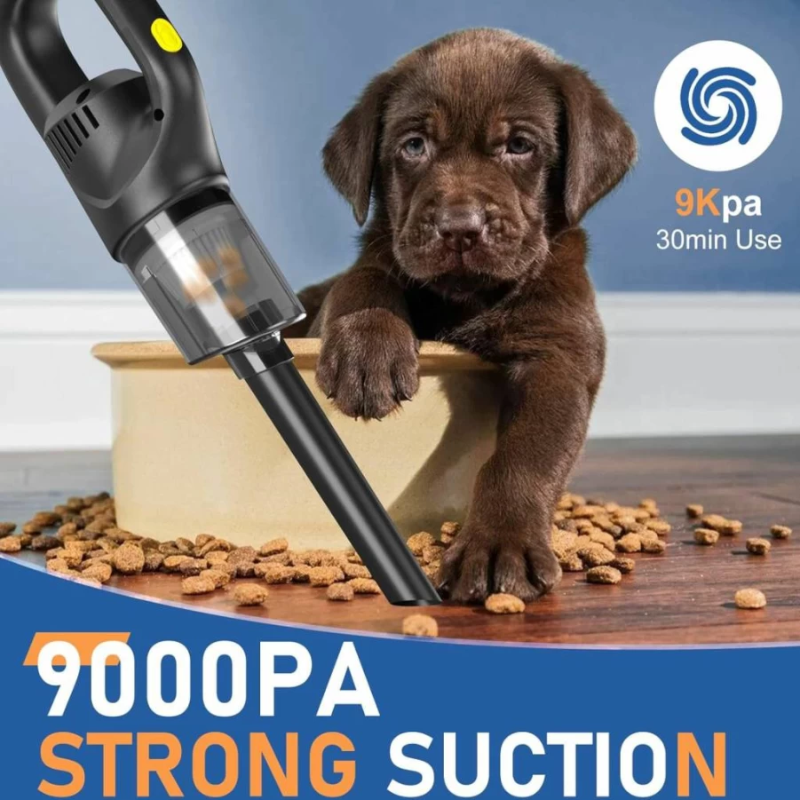 ITGOTI Cordless Handheld Vacuum Cleaner for Cars - Strong Suction, 3 Attachments, Portable Car Vacuum