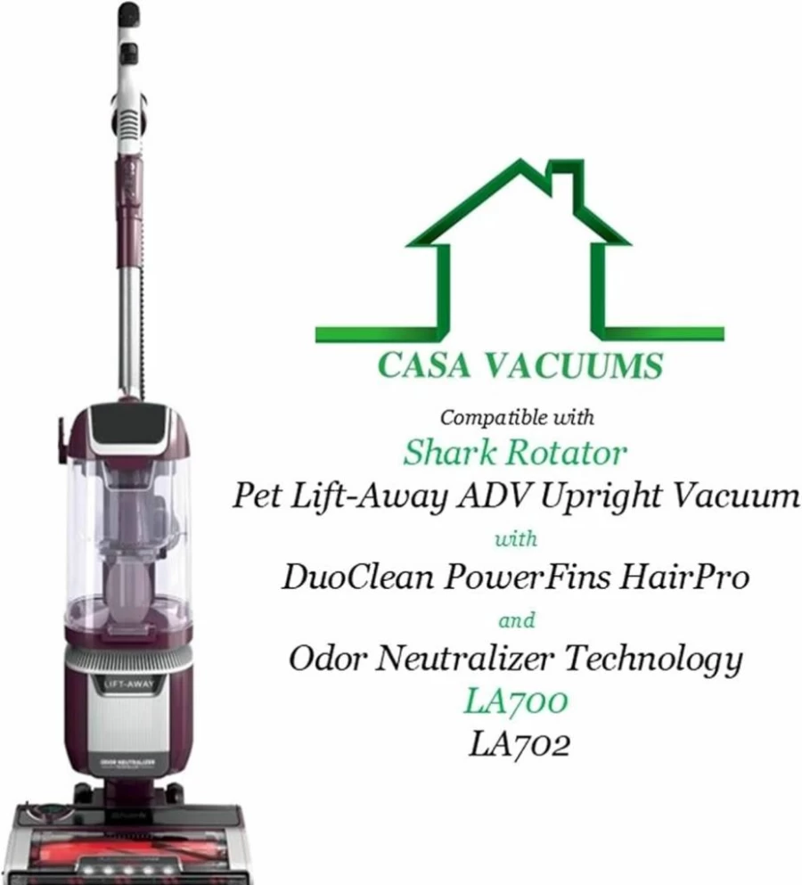 Casa Vacuums Replacement Soft Roller Brush Compatible with Shark Stratos, Duoclean Powerfins AZ3002, AZ3000, Rotator Pet Pro Lift-Away LA555, LA700, LA702, and Pet Performance Plus UV900 Upright Vacuum Cleaners