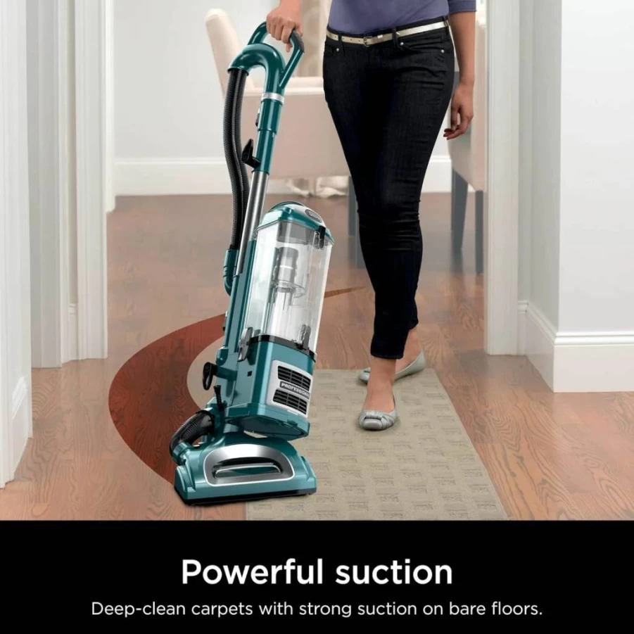 Shark CU512 Lift-Away XL Upright Vacuum Cleaner with Crevice Tool, Renewed - Teal | Powerful Suction | Lightweight Design