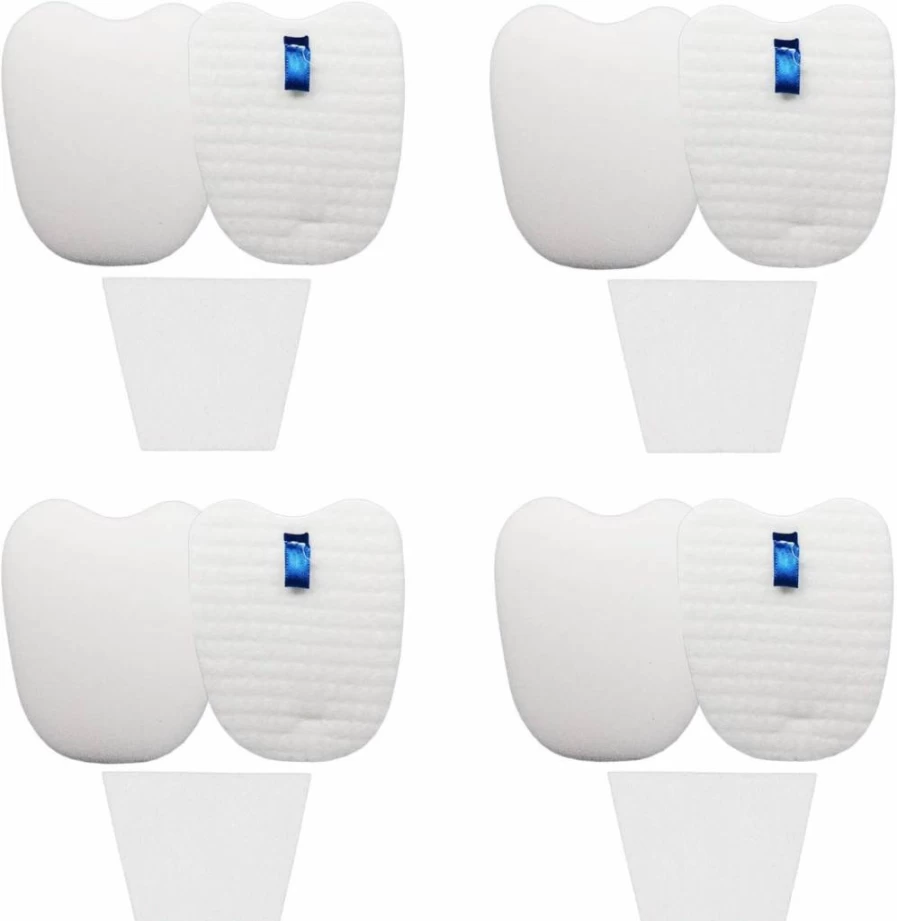 Lemige 8 Foam & Felt Filters + 8 Post-Filters Replacement Set for Shark Rocket HV345, HV343, ZS350-ZS352, HV320-HV322, HV324Q, HV401 - Compatible with Part # XPMFK320 & 1084FTV320
