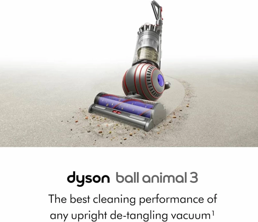 Dyson Ball Animal 3 Extra Upright Vacuum Cleaner | Powerful Pet Hair Removal | HEPA Filtration | Bagless Cyclonic Technology