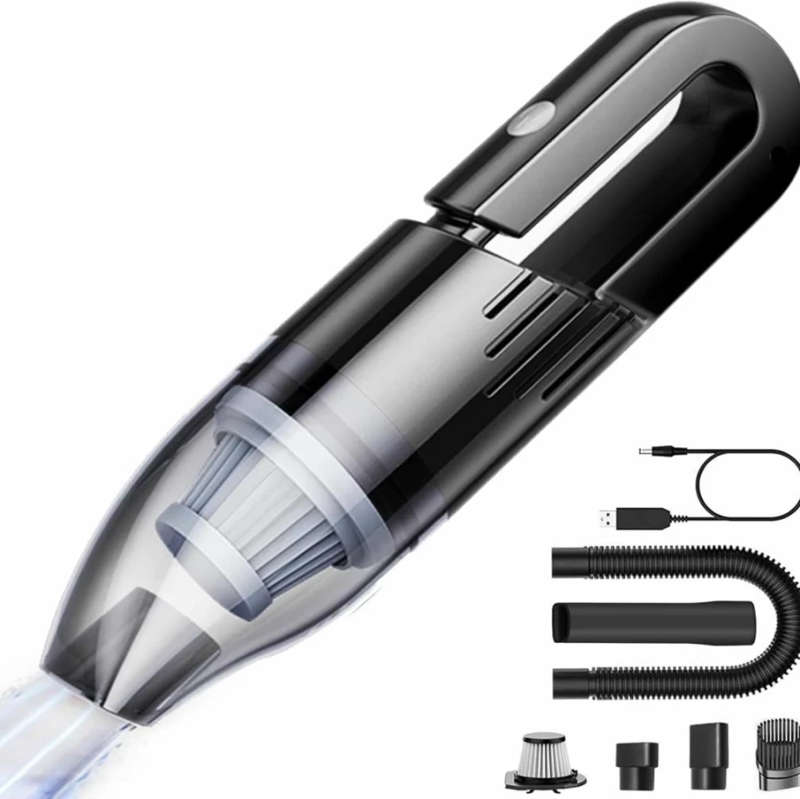 Absorb Cordless Handheld Vacuum Cleaner - Portable, Lightweight, Powerful Suction for Home, Car, Keyboard - USB Rechargeable Mini Vacuum