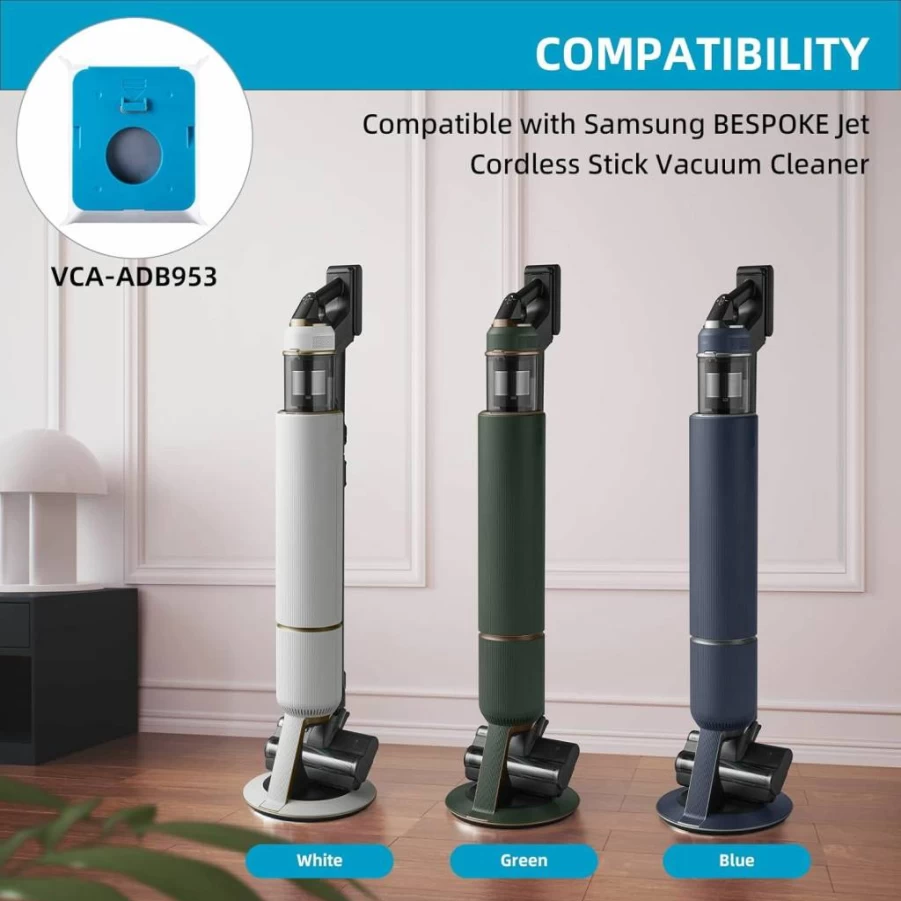 8 Pack BTRSOLUS 2.5L Large Capacity Dust Bags for Samsung Bespoke Jet Cordless Vacuum Cleaner, VCA-ADB953 Replacement Bags for All-in-One Clean Station